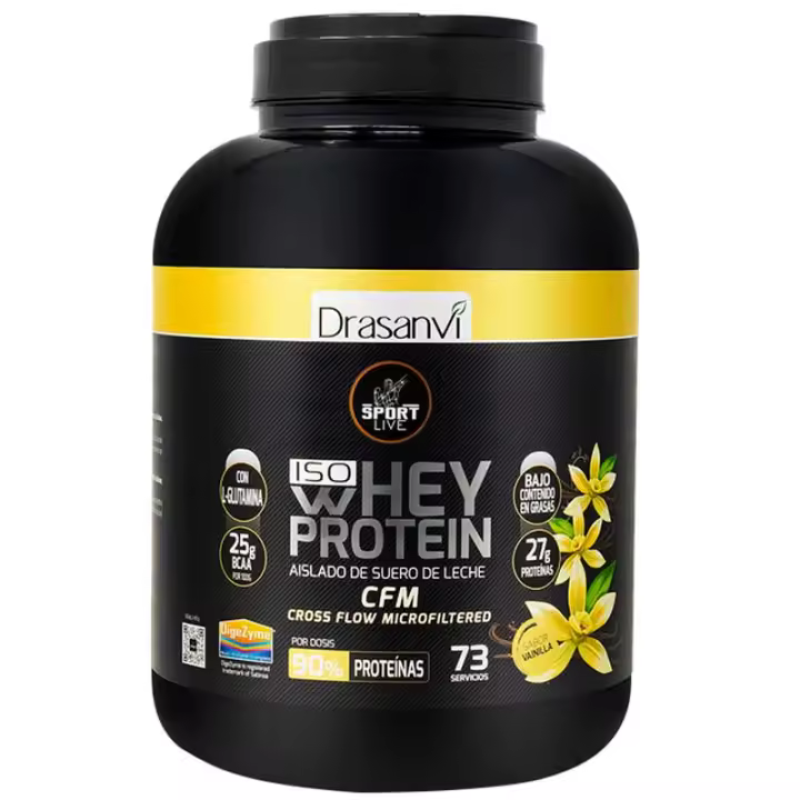 Drasanvi Iso Whey Protein 2,2kg - WHEY PROTEIN AISLADO 2,2KG SPORT LIVE DRASANVI - 1