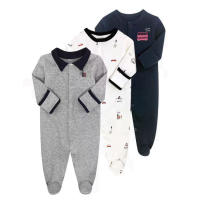 Ropa para niños, mono de bebé de primavera y otoño, ropa de gateo de manga larga que cubre los pies, pijamas, caja de regalo para bebé recién nacido - details 14