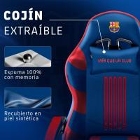 RELAXTY FC Barcelona Silla Gaming Oficial con Masaje Lumbar, Reposapiés y Respaldo 135º - details 0