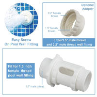 Kit De Fuente Para Piscina Con Cascada Y Rieles De Agua PVC Accesorios De Diversion Para Piscinas Tamaño 13.78*4.33*2.76inch - details 4
