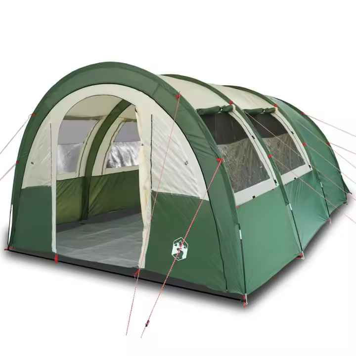 vidaXL Tienda de campaña túnel para 4 personas impermeable verde - 1