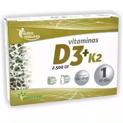 PINISAN - VITAMINAS D3+K2 DE 60 CÁPSULAS - 1
