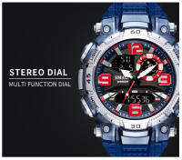 Reloj De Pulsera Deportivo SMAEL Para Hombres Dual Display Resistente Al Agua Cronógrafo Militar Con Pantalla LED Y Luz Retroiluminada - details 11