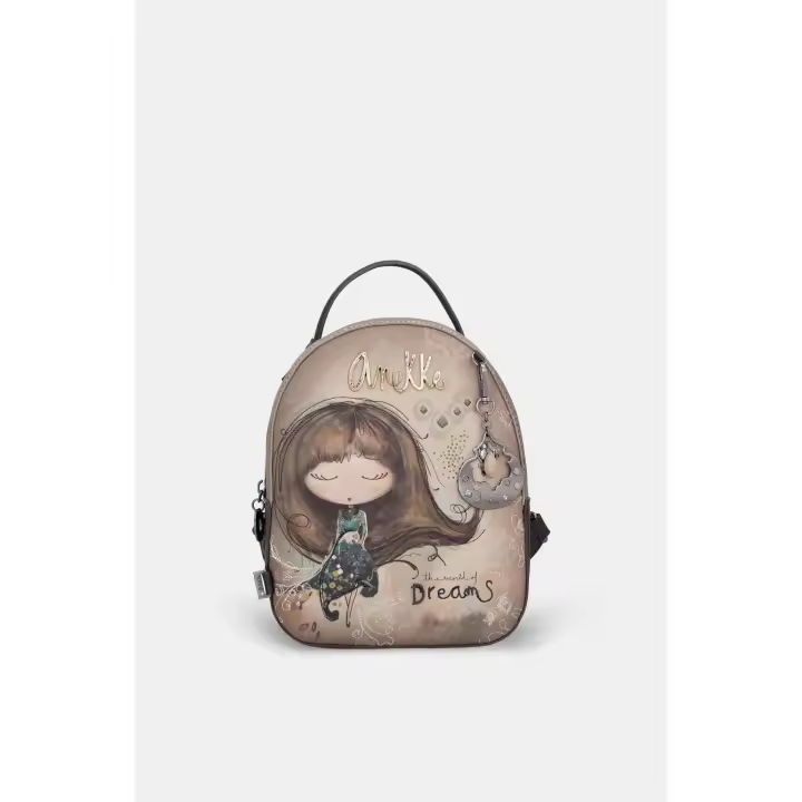 Anekke Real Mochila Pequeña de Paseo- Ref 41705-188 - Bolsillo Trasero - Medidas 19 x 23 x 8 Cm - Nueva  Colección Otoño/Invierno 25 - - 1