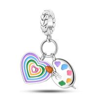 Encantos De Cocodrilo Plateado En Plata Con Dibujo Colorido Encantos Colgantes Para Pulseras Y Collares Joyería DIY - details 26