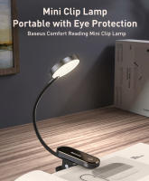 Lámpara De Escritorio Baseus LED Con Clip Iluminación LED Para Lectura Y Noche Luz De Noche Recargable Por USB Control Táctil Sin Etapas - details 3