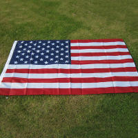 Bandera De Estados Unidos Bordada 35.4x59 Pulgadas Para Exterior Impermeable Nylon Con Rayas Tejidas Y Grommets De Cobre 90x150cm Para El Día De La Independencia - details 3