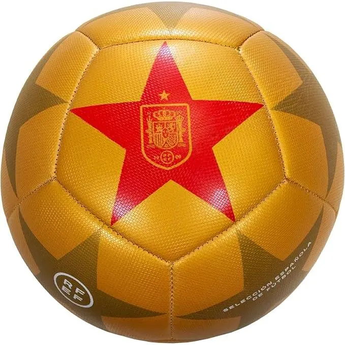 Balón Oficial RFEF Selección Española de Fútbol  - Talla 5 - Color Amarillo - 1