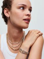 Pandora - Pulsera de Perlas cultivadas de Agua Dulce tratadas y cuentas-Baño de Oro de 14K - details 3