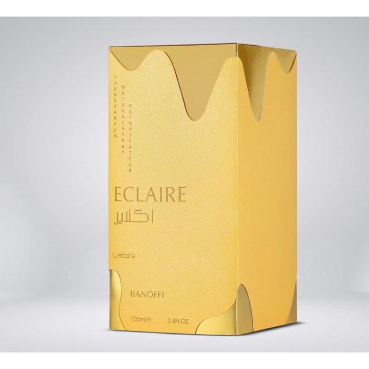 LATTAFA ECLAIRE BANOFFI  EAU DE PARFUM VAPORIZADOR X 100 ML. ****DULZURA PARA MUJERES ****