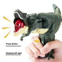 Juguete De Dinosaurio Divertido Con Sonido Za Za Y Luz 21cm/28cm Para Niños Juguetes De Swing Telescópico Mano- Operado Material ABS - details 1