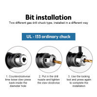 Taladro Aire Libre Profesional 3/8'' 1800rpm Alta Velocidad Batería Recargable Bloqueo Automático Inversión De Rotación Herramienta Manual - details 4