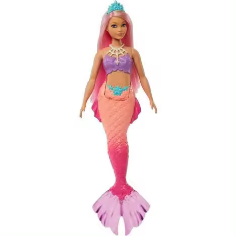 barbie dreamtopia sirena rosa para nina regalo,cumpleano,rey,30cm - 1
