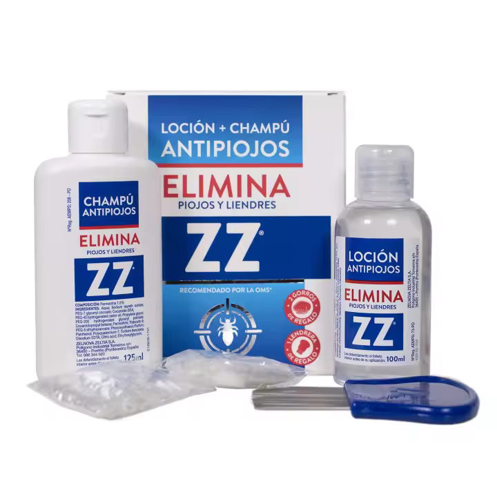 ZZ-Kit Antipiojos loción 100 ml + Champú 125 ml, PACK DE 1 - 1
