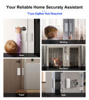 Sensor De Contacto Inalámbrico Girier Tuya ZigBee Para Seguridad Doméstica Compatible Con Home Assistant ZigBee2MQTT - details 0
