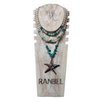 COLLAR ESTRELLA AZUL. Collar de verano. Collar de mujer. - details 0