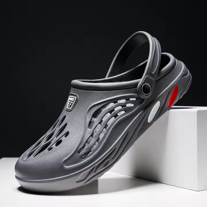 Zapatos De Verano Para Hombre Sandalias Transpirables Con Agujeros Clogs Moda Playa Pantuflas De Talla Grande 47 Zapatos - 1