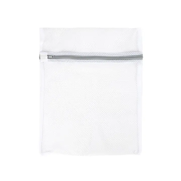 Bolsa De Lavar Ropa Con Cierre De Cremallera Y Malla De Poliéster Para Máquina De Lavar Bolsa De Red Para Delicados Y Joyería - 1