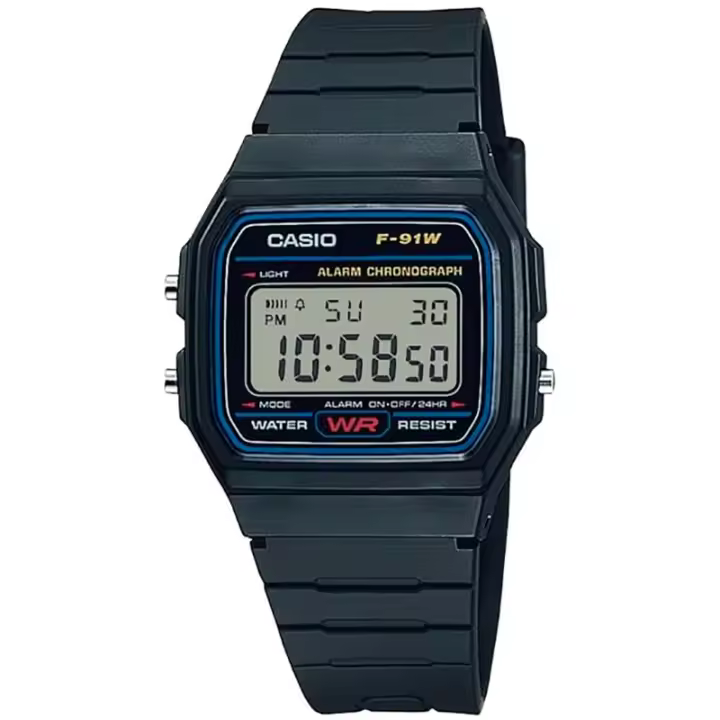 Casio Collection F-91w-1dg Reloj De Pulsera Digital Para Hombre Color Negro - 1