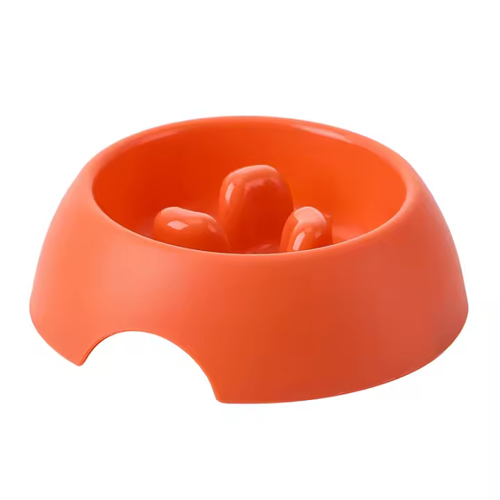Juego De Alimentos Para Mascotas Sano Platos Lento Alimentador Para Perros Y Gatos Viaje Antisucción Universal PP No Esmerilado - 1