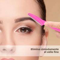 Conjunto De 6/12 Piezas Afeitadora De Cejas Segura Para Rostro Y Cuerpo Colores Mixtos Herramientas De Maquillaje Pequeñas Con Cubierta - details 0