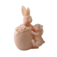 Molde De Hueso De Pascua Conejo De Silicona 3D Para Velas Resina Y Sabón Herramienta De Fabricación De Velas Regalo De Fiestas - details 3