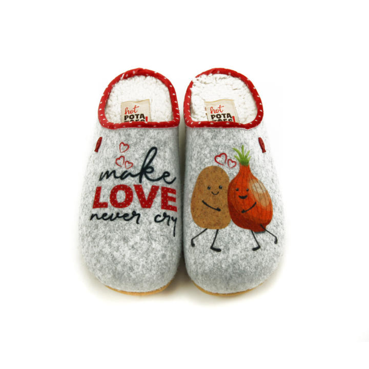 Pantofole Da Casa Hot Potatoes Louth – Grigie, Taglia 43 EU – Morbide E Confortevoli