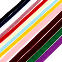 Cinta De Veludo Colorida De 10 Yardas Solapa De Encaje Para DIY Bocadillo Decoración De Regalos Y Accesorios De Ropa - details 5