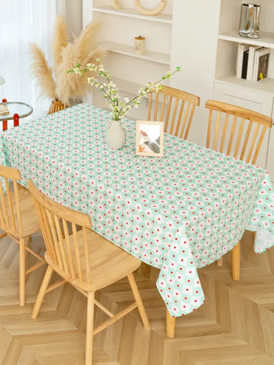 Mantel Romántico De Día De San Valentín 1pc Apto Para Restaurantes Estudios Mesas De Café Y Salones Material Poliéster Impermeable Estilo Coreano - 1