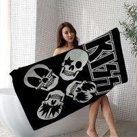 Toalla De Playa Retro-KISS Rock Band Microfibra Absorbente Secado Rápido Suave Para Yoga Natación Camping Senderismo - details 9