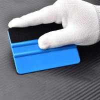 Limpia Ventanas De Coche Con Fibra De Carbono Y Vinilo Azul Automático Deshielo Limpieza Lavado Herramienta De Esmerilado Con Felpa Y Rascador De Película 1/5/10Pc - details 0