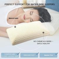 Almohada de látex PremiumNatural, Ayuda a aliviar la presión, el Dolor de Cuello y Hombros, sin Productos químicos tóxicos de Espuma viscoelástica, Paquete Mejor Regalo 60×40cm - details 3