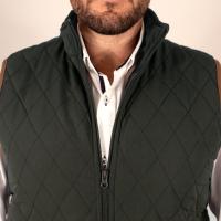 S&C - Chaleco Hombre Vestir - Chaleco Rombos Caballero - Chaleco Acolchado - Tejido Exterior Polyester - Cuello Interior en Antelina - Con Dos Bolsillos y Cremallera - Fabricado en España - details 1