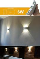 Lámpara De Pared LED 6W Impermeable Para Exterior Y Interior Iluminación Moderna Para Jardín Valla Dormitorio Sala De Estar Escaleras - details 0