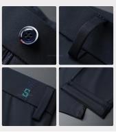 Pantalones Casuales Ultrafinos Para Hombre Verano Algodón De Seda Con Elasticidad Alta Secado Rápido Pantalones Rectos Negocios Estilo Coreano - details 7