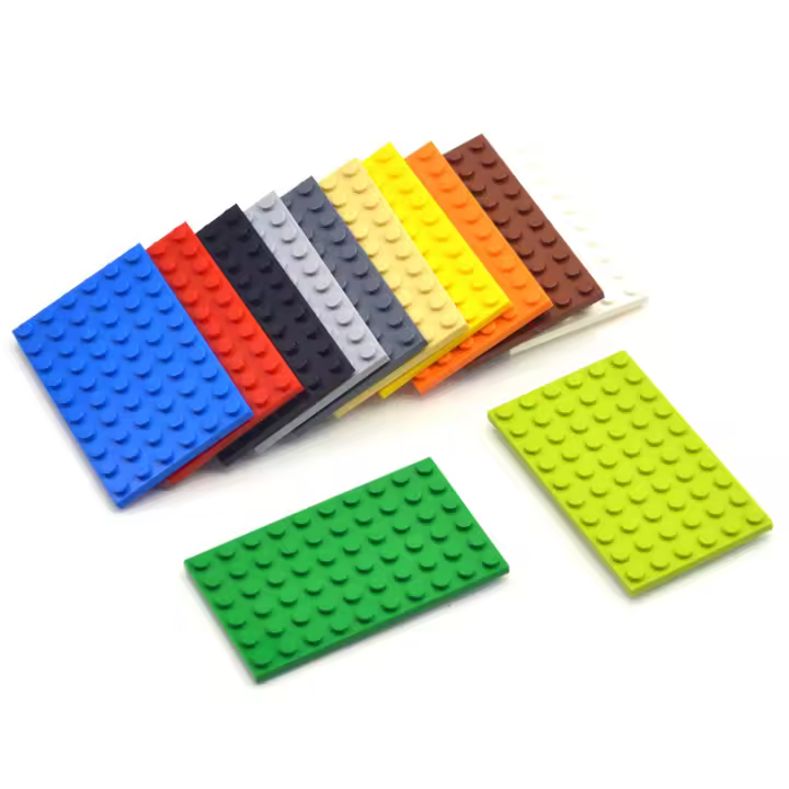 10pcs Bloques De Construcción DIY Figuras Delgadas 6x10 Puntos 12 Colores Educativos Creativos Tamaño Compatible Con 3033 Juguetes Para Niños - 1