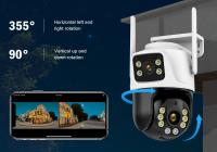 Cámara De Seguridad Exterior Hiseeu 4K 8MP Dual Lens Wifi Con Zoom Digital 4X Detecta Humanos ONVIF PTZ IP Cámara Wireless Para Interior Y Exterior - details 3