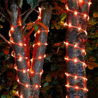 Cadena De Luces LED Solar Para Exterior 100 LEDs 12m Decoración De Jardín Para Halloween Y Navidad 8 Modos Luces De Valla Solar - details 2