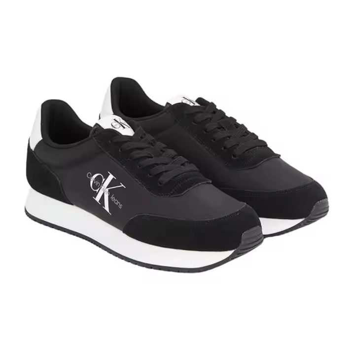 Zapatillas CK Jeans con LogoTipo para Hombre, Multicolor (Negro/Brillante/Blanco) - Talla 45 - 1