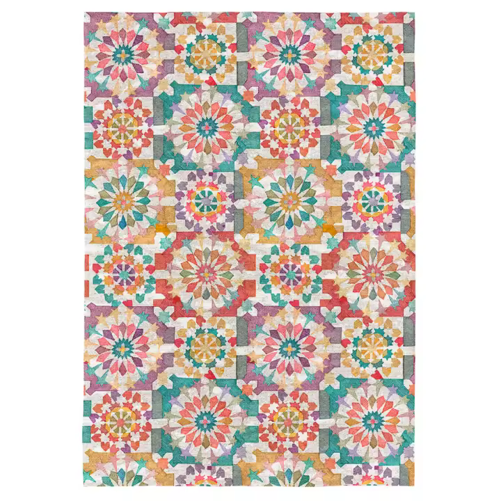NAF NAF - Alfombra decorativa SEINA multicolor. Varios tamaños disponibles. - 1