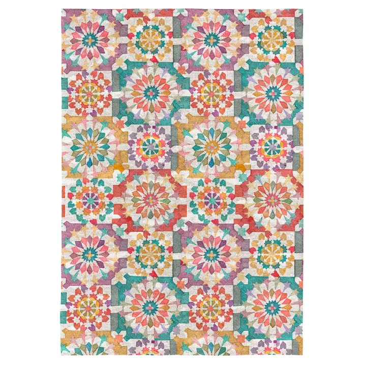 NAF NAF - Alfombra decorativa SEINA multicolor. Varios tamaños disponibles. - 1