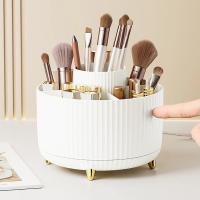 Organizador De Maquillaje Giratorio De 360 Grados Portátil Soporte Para Pinceles Y Cosméticos Caja De Almacenamiento Para Labiales Y Delineadores - details 2