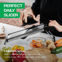 LMETJMA Slicercito Ajustable De Acero Inoxidable Para Verduras Y Frutas Cortador De Pato Patata Tomate Cebolla Zanahoria JT213 - details 3