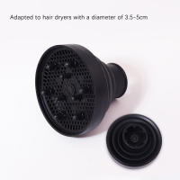 1pc Difusor De Secador De Pelo De Silicona Scalable Con Patrón Aleatorio Temperatura Ajustable Resistente Para Pelucas Y Cabello Real - details 0