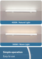 Luz Nocturna Magnética Para Gabinete Lámpara De Lectura Para Estudio Luz De Escritorio USB 5V Para Dormitorio Y Estudio - details 5