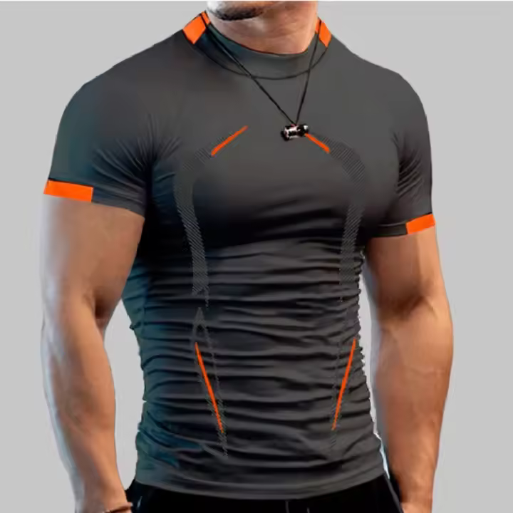 Camiseta De Compresión Para Hombre 2024 Camiseta Deportiva De Superhéroe Para Gimnasio Y Correr Transpirable Y Secado Rápido Manga Corta Para Entrenamiento Fitness - 1