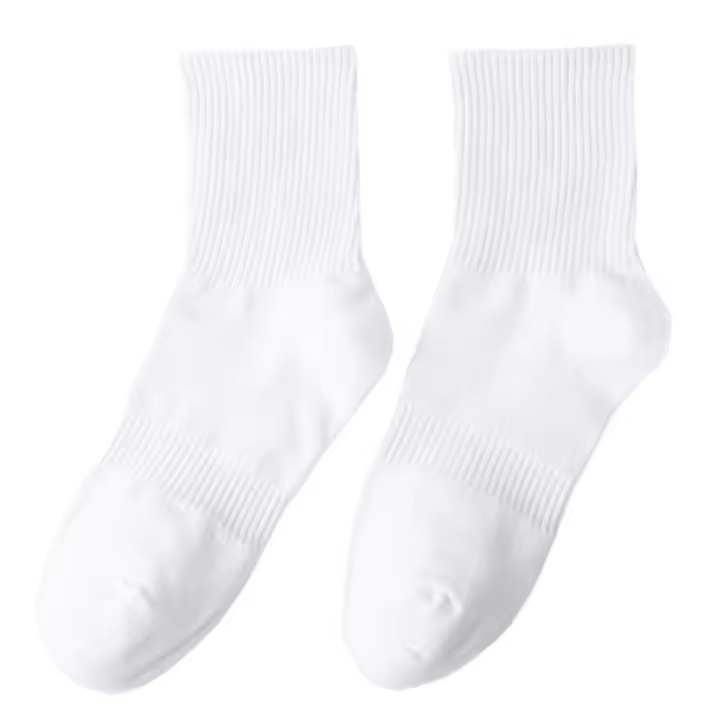 Calcetines finos de verano para hombre, transpirables de color sólido, negro, blanco y gris, calcetines finos de algodón desodorante que absorben el sudor a media pantorrilla, adecuados para todas las estaciones, hombres y mujeres. - 1