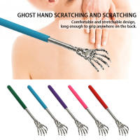 Scratcher De Espalda Retráctil En Acero Inoxidable Con Mango Largo Herramienta De Masaje Corporal Portátil Universal Negro/Azul - details 2
