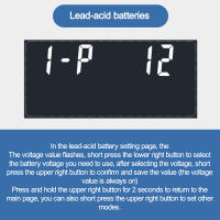 Medidor De Corriente Digital LCD DC8-100V Indicador De Capacidad De Batería 12V 24V 48V 72V Voltímetro Para Células De Litio LiFePO4 Y Ácido Plomo - details 8