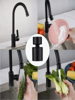 Extensor De Grifo Rotativo 360° Negro Cobre Ajustable 2 Modos Regla De Lavabo Boquilla Grifo Rotatorio Antisalpicaduras Tapón Bucinero - details 6